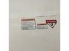 Decal – Part Number: 539008520