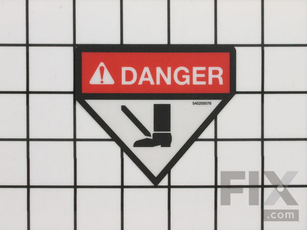 9976312-1-M-Bluebird-540200076-Decal, Danger Foot, Husq