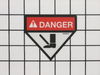 Decal, Danger Foot, Husq – Part Number: 540200076