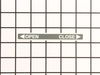 Decal Open/Close – Part Number: 540200143