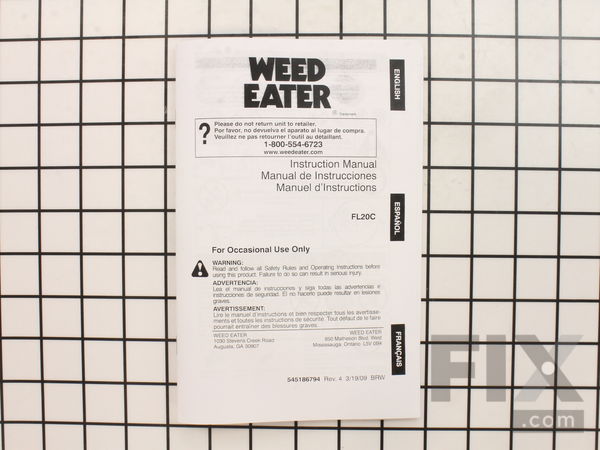 9977381-1-M-Weed Eater-545186794-Operator Manual