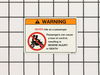 Label-Warning,No Pass – Part Number: 56070-1141