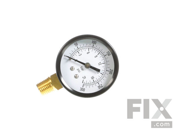 12099433-1-S-Husky-E106005-Gauge 300 Psi 1/4in. Npt Side 360 view