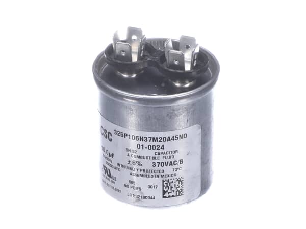 18242306-1-S-Nortek-01-0024-Run Cap,round,370v,10uf 360 view