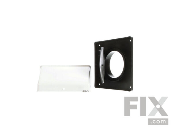2105196-1-S-Whirlpool-A405-Wall Vent Cap Kit - 5 Inch duct - with Gray Cover 360 view