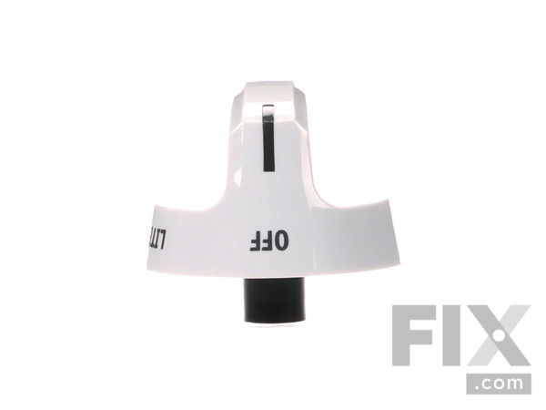 2581846-1-S-Frigidaire-316543906-Burner Knob - White 360 view