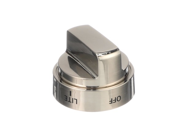 7321756-1-S-LG-AEZ73453509-Burner Knob - Stainless Steel 360 view
