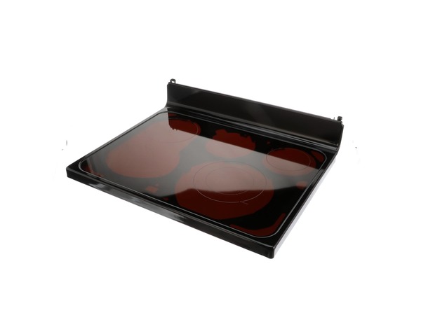 8768350-1-S-GE-WB62X20903-RANGE TOP GLASS Assembly - Black 360 view